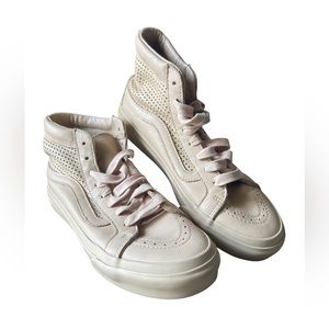Vans Sk8-Hi Tapered Perforated Leather in Peach Blush Women's Size 6